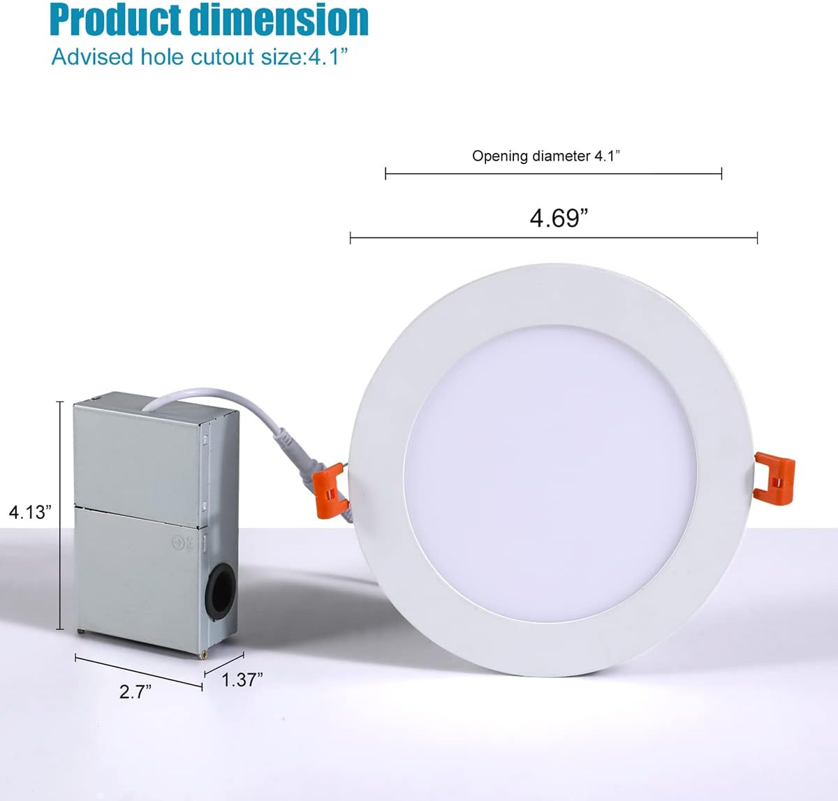 Recessed LED Ceiling Light Downlight with Junction Box W3922