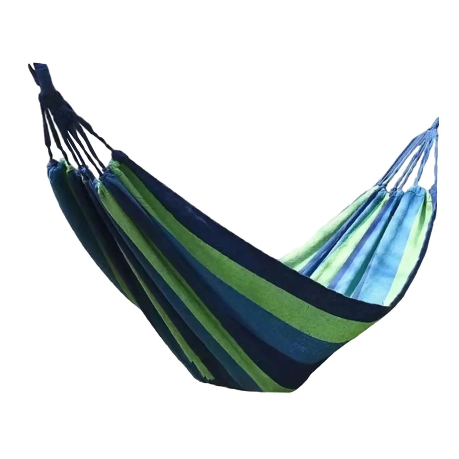 Blue Canvas Camping Hammock 190x150cm Y986974