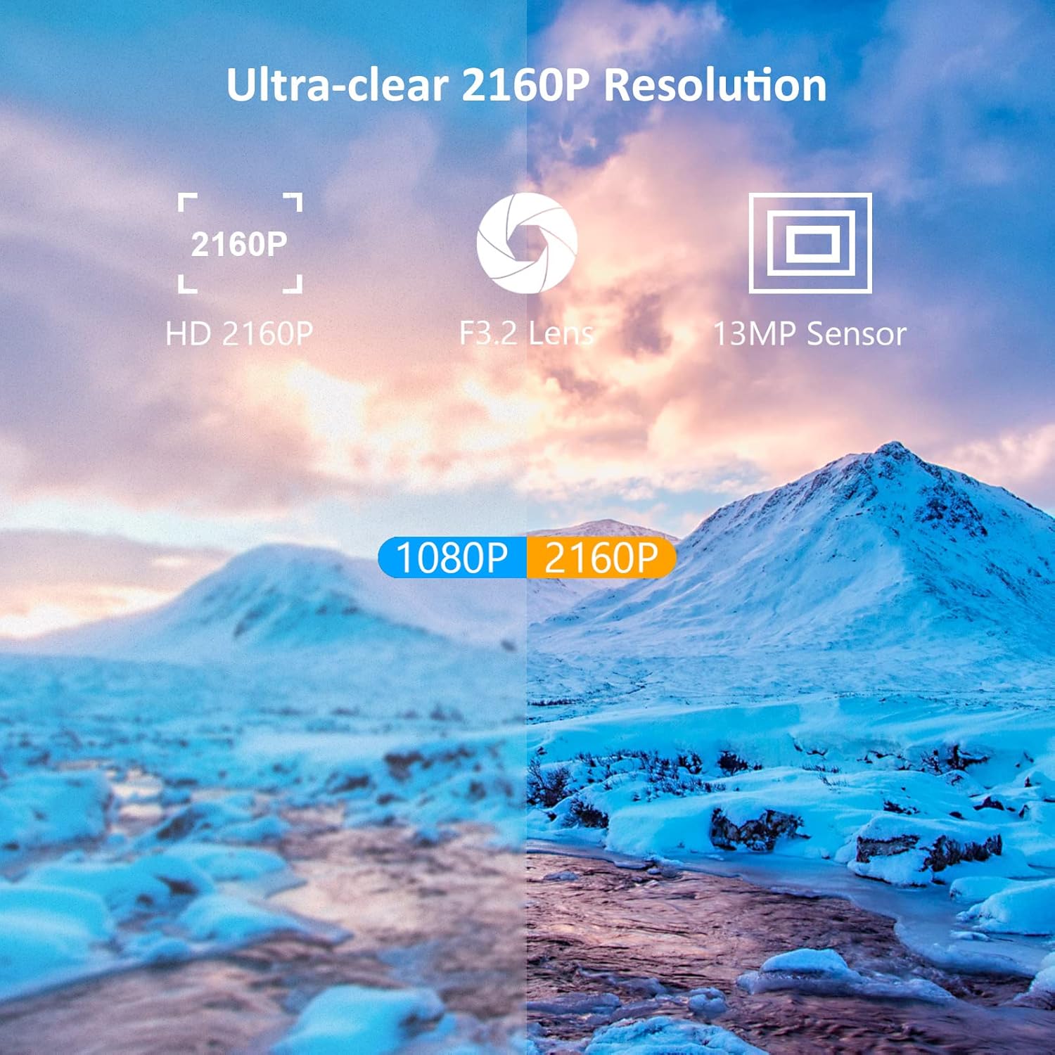 4K 48MP 60FPS Camcorder with Microphone and 2 Batteries T700