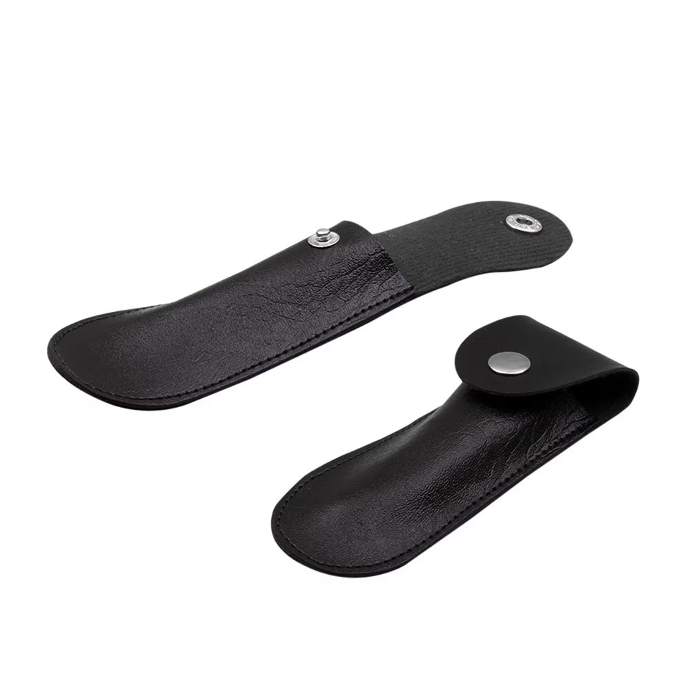 Black Leather Wine Bottle Opener L89413