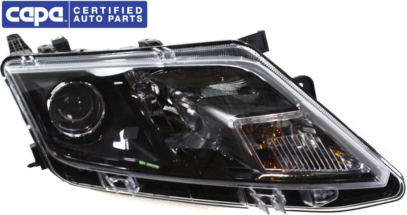 Headlight Assembly for 2010-2012 Ford Fusion Halogen Passenger Side E5799