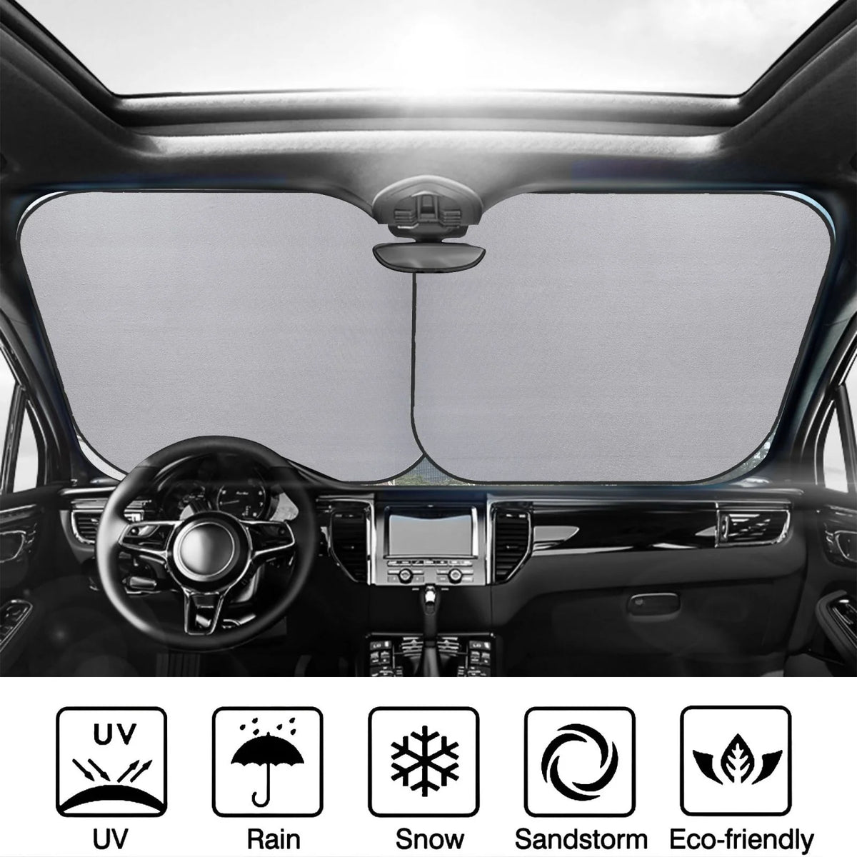 Foldable Car Sun Shade for Front Window G558