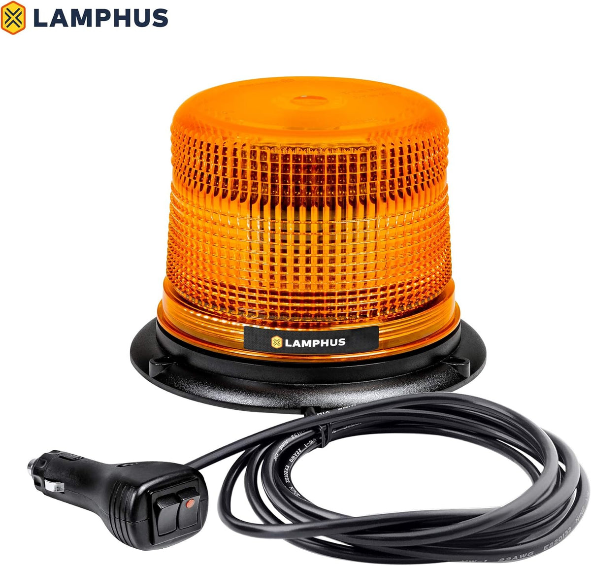 5" 12W White LED Strobe Warning Beacon Light, Pack of 2 B1141