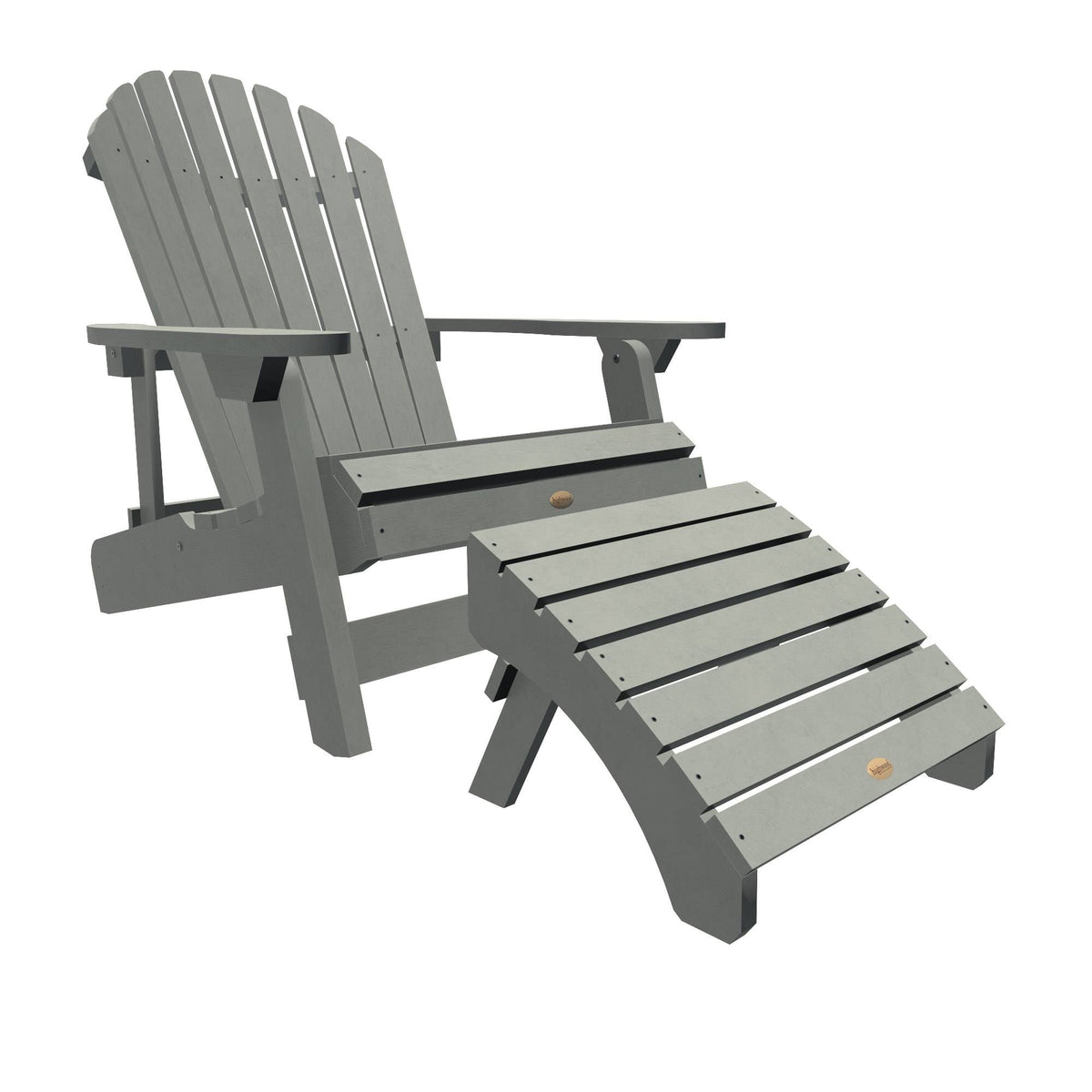 Coastal Teak Folding Recliner Chair with Ottoman G194