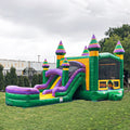 Inflatable Bounce House with Dual Water Slides and Pool with Blower I164