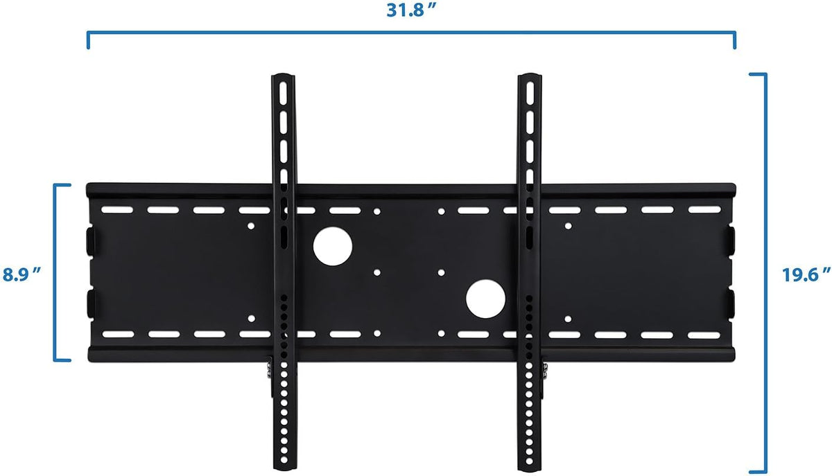 Low Profile Fixed TV Wall Mount, Heavy-Duty Flush Flat Screen Bracket, Universal VESA Up to 750x400 mm, 165 Lb Capacity, Pack of 2 D77792