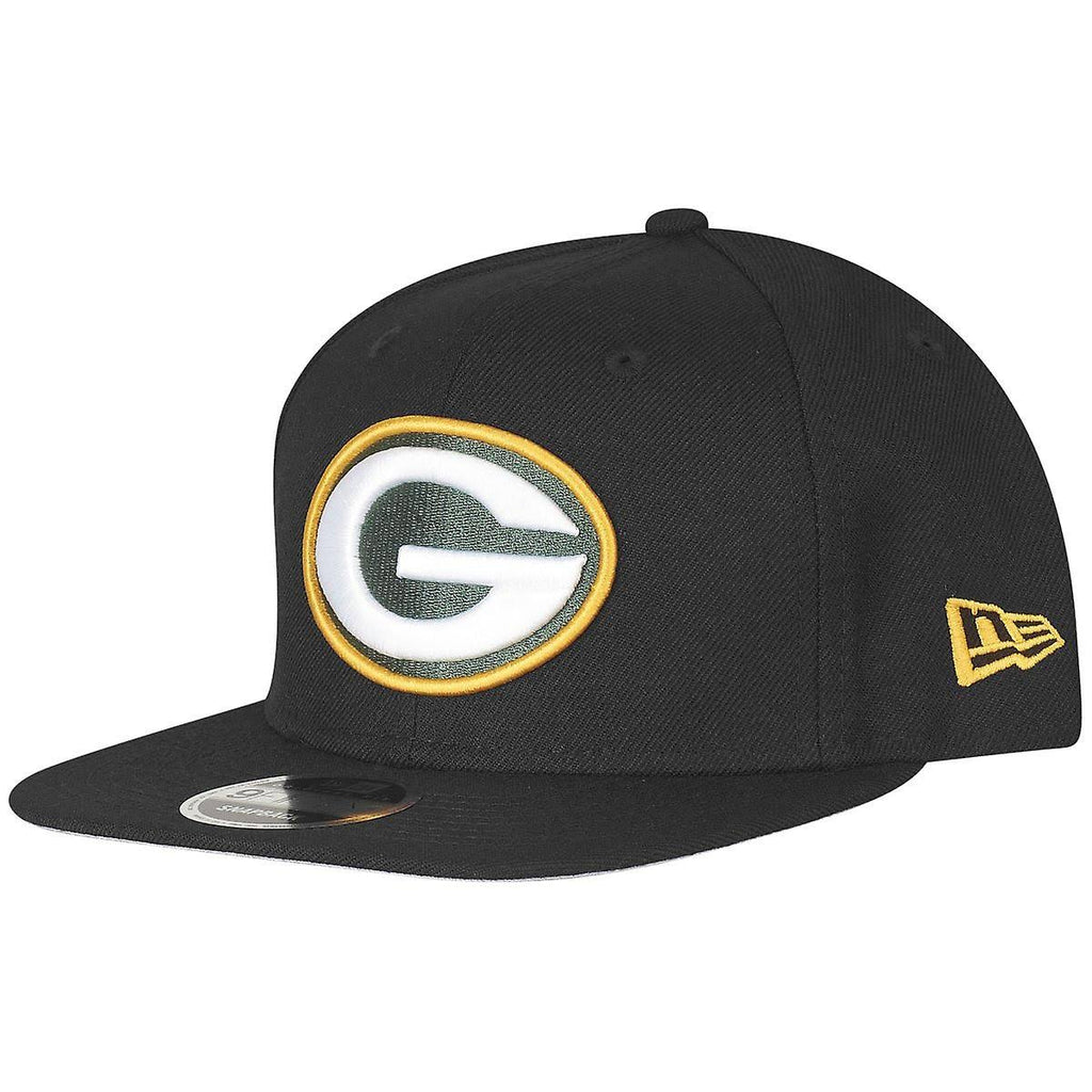 Black Green Bay Packers Snapback Cap I267