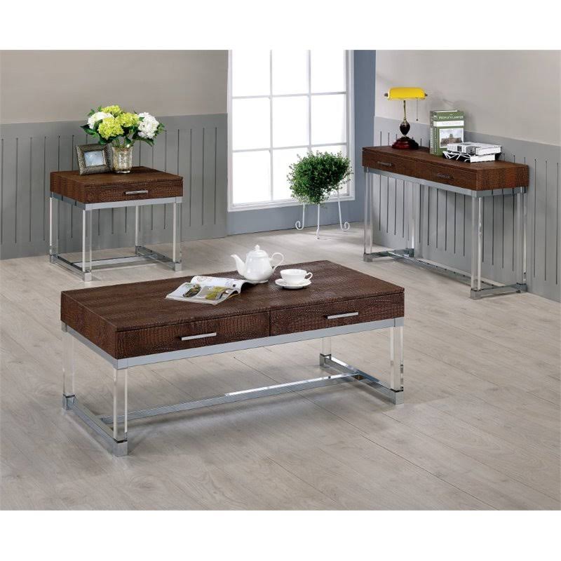 Brown Contemporary Coffee Table B28397