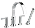 Satin Nickel Tub Filler with Personal Shower G7362