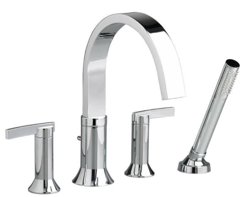 Satin Nickel Tub Filler with Personal Shower G7362
