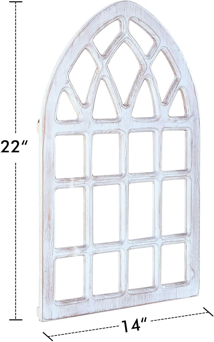White Arch Wooden Wall Decoration Pack of 2 U245