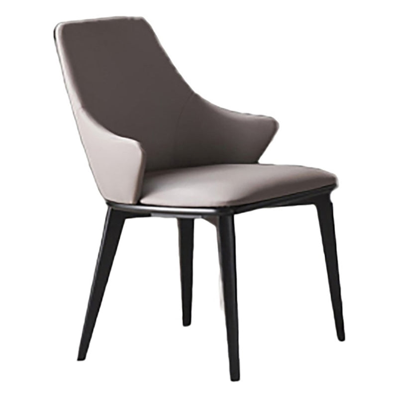 Faux Leather Wood Dining Chair, Tan, Set of 2 M5584