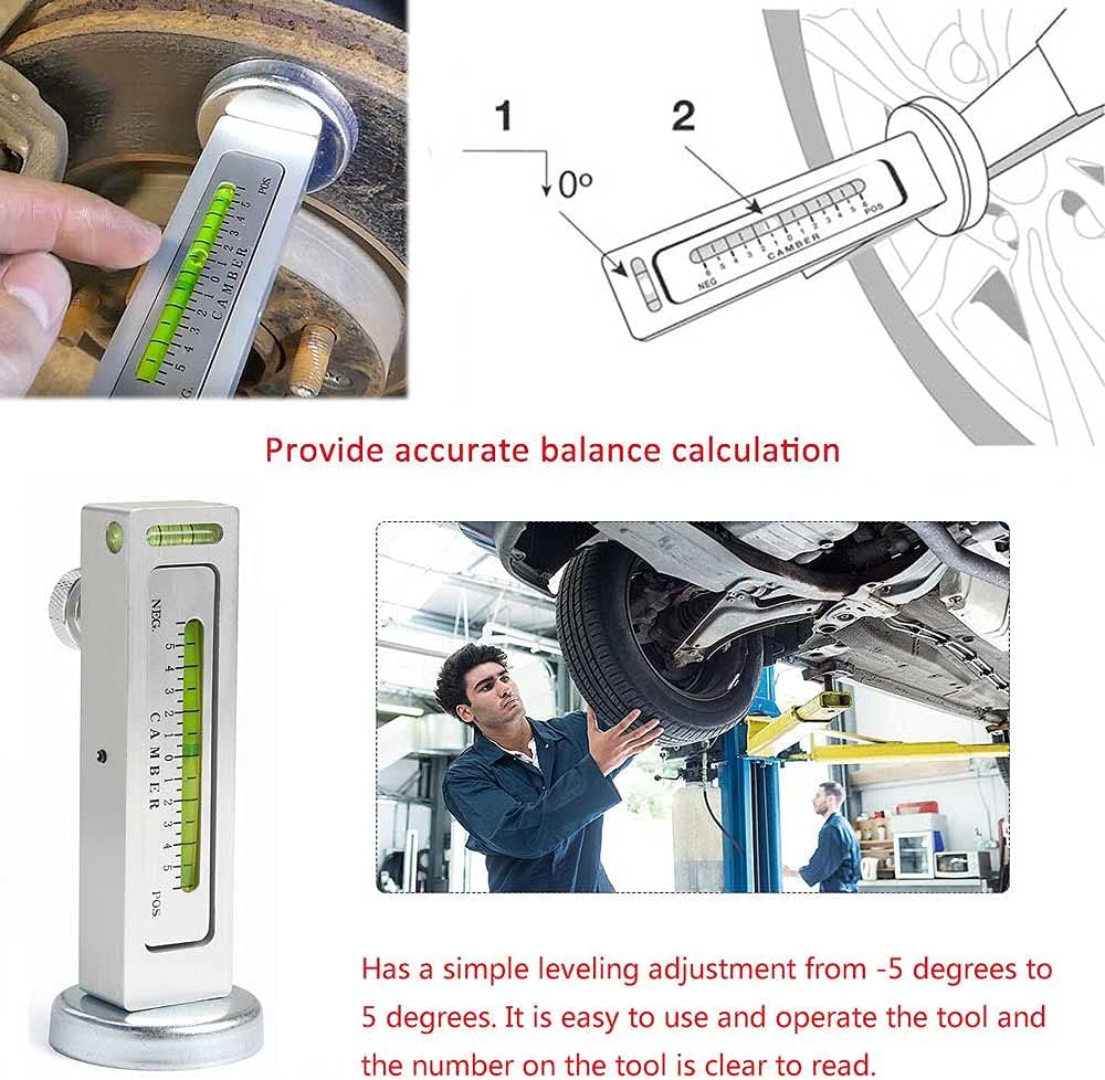 Pack of 2 Adjustable Magnetic Wheel Alignment Gauge Tool H8901