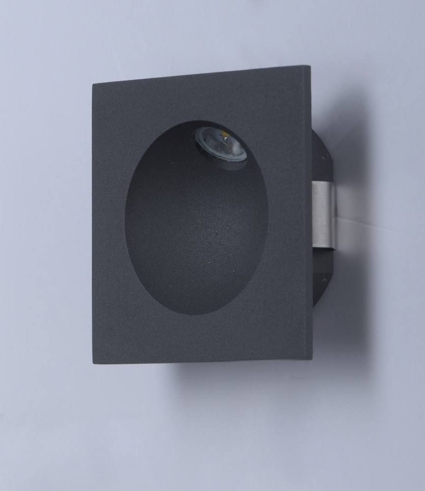 Satin Aluminum LED Step Light A334