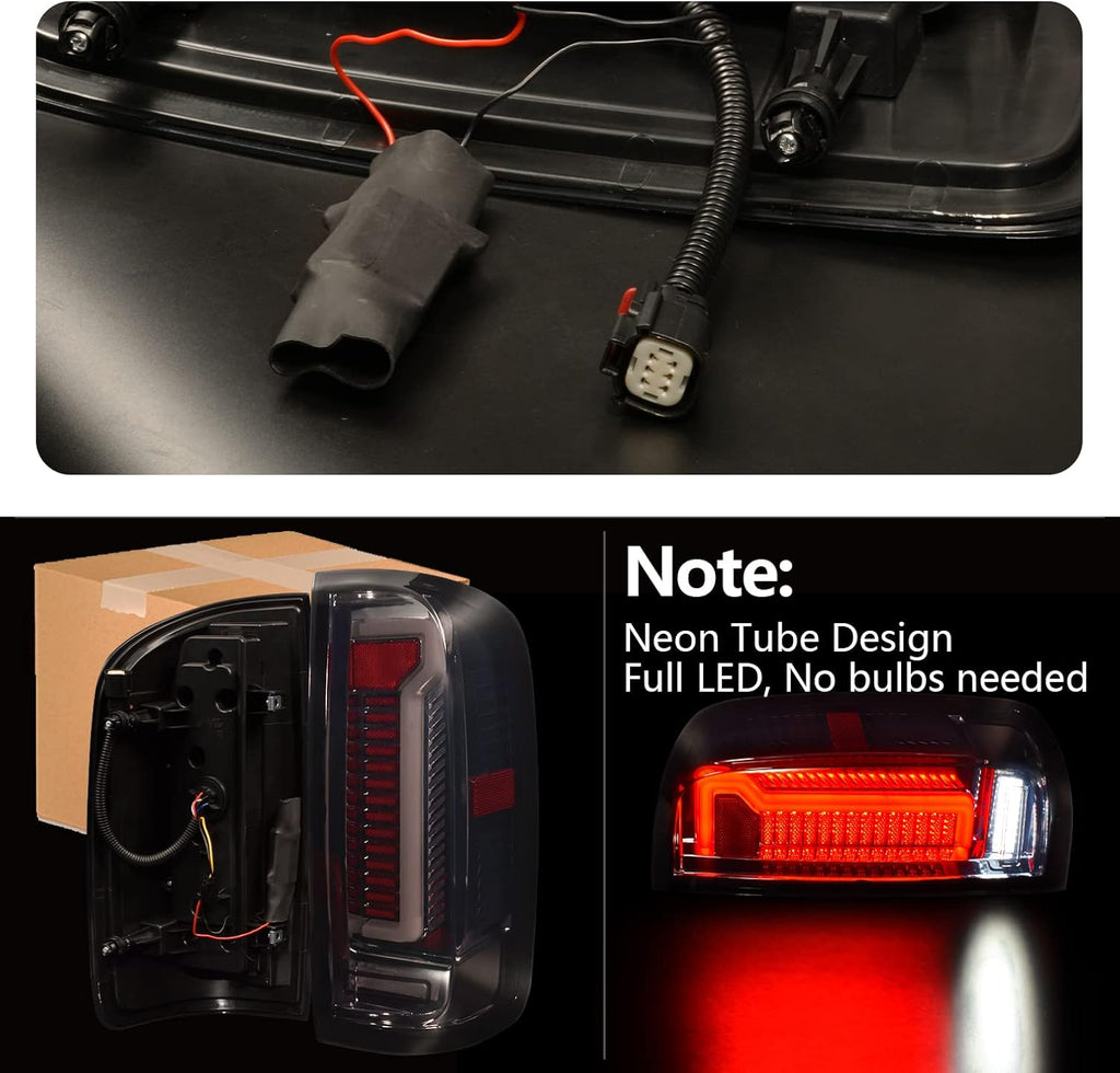 Smoked Lens LED Tail Lights Assembly O1409