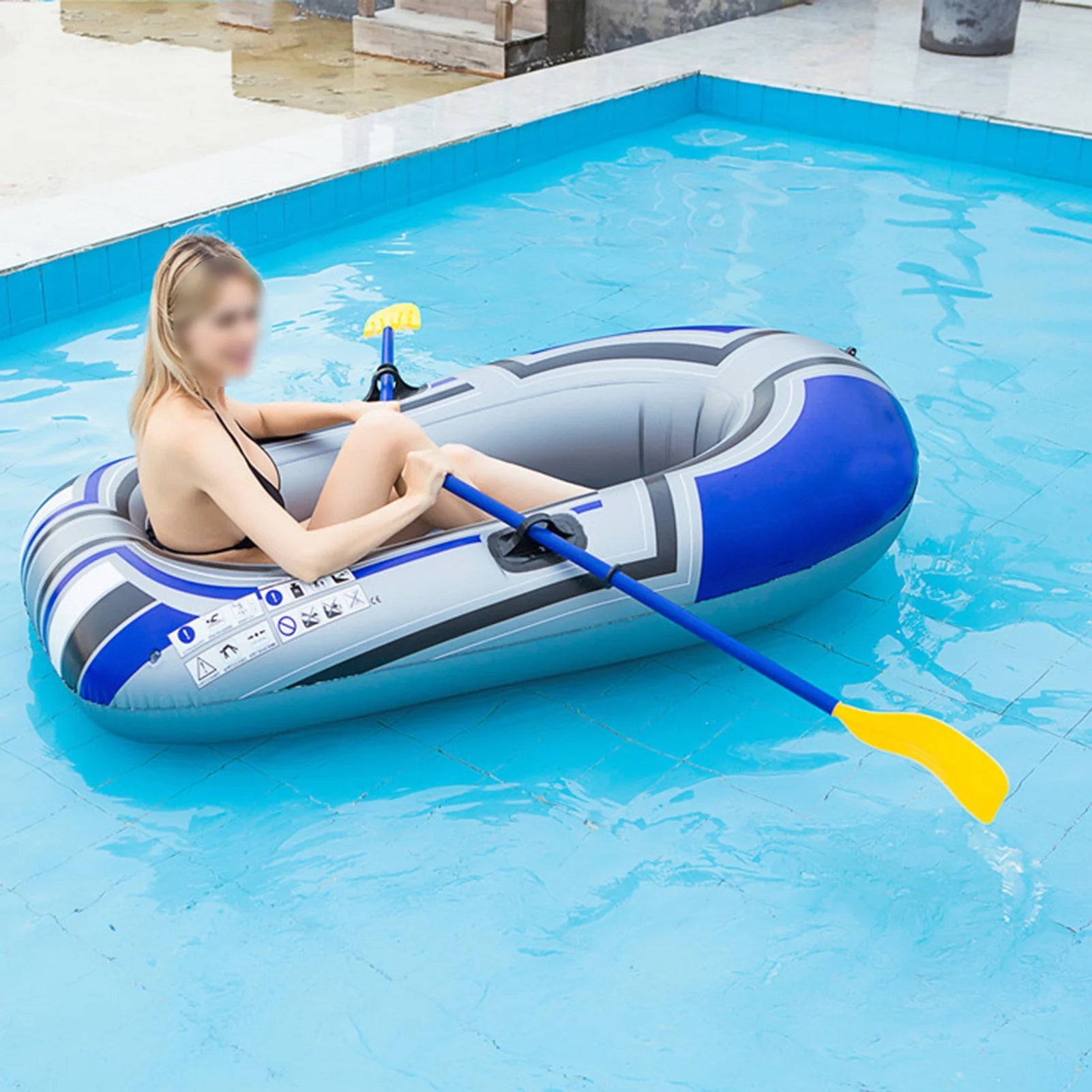 Single Person Inflatable Kayak Fishing Boat 150cm M2830