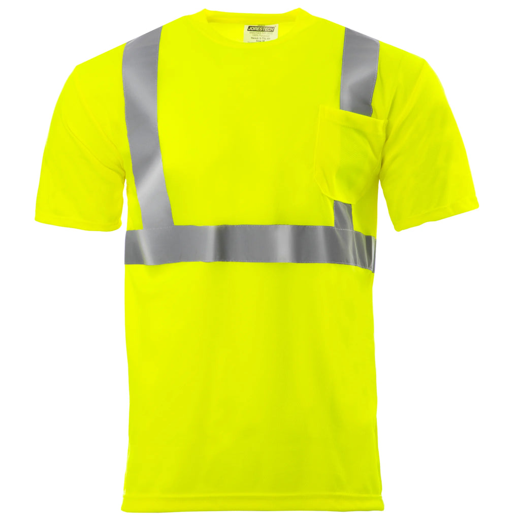 5-Pack Hi-Vis Short-Sleeve Work Safety T-Shirt U128444