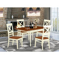 Drop Leaf Solid Wood Dining Set, 5 Pieces: 1 Table, 4 Chairs G8335