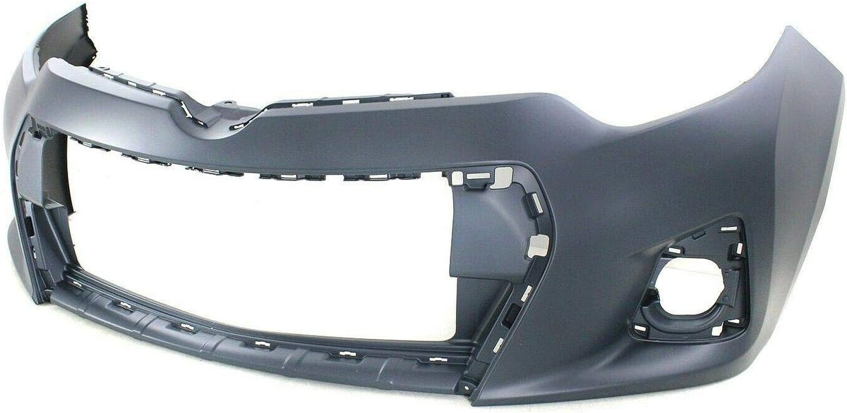 Primed Front Plastic Bumper Cover Fascia with Fog Light Holes for 2014-2016 Toyota Corolla Sedan R366793