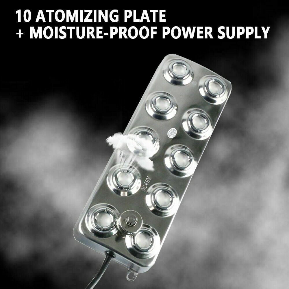 10 Heads 360W 6KG/H 304 Stainless Steel Mist Maker Fogger H434365