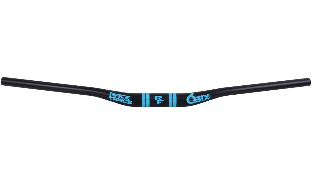 SixC Carbon Riser Handlebar 35 x 820mm 35mm Rise Silver K8061