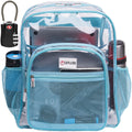 Transparent PVC Clear Backpack XL (32 L) with TSA Lock A623