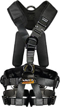 Tactical Full Body EVA Padded Zipline Harness 23kN M-L Black R117