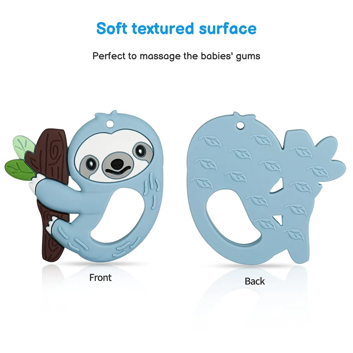 Silicone Baby Teething Toys with Pacifier Clip Holder Set L259