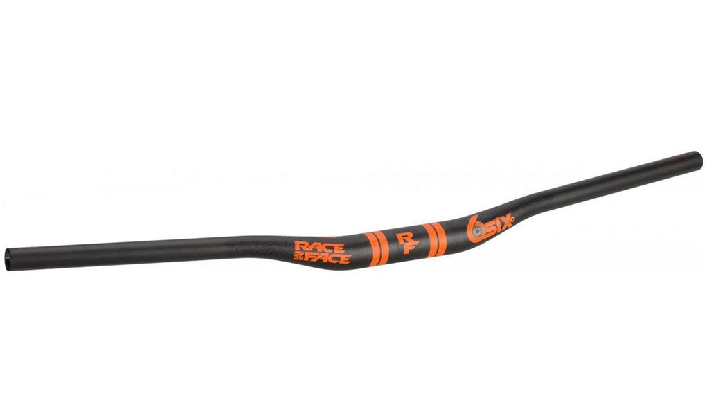 SixC Carbon Riser Handlebar 35 x 820mm 35mm Rise Silver K8061