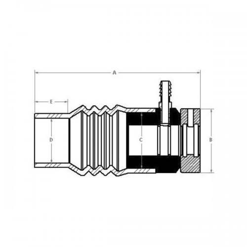3x22 Diameter Shaft Seal for 4x22 Stern Tube W1314