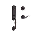 Venetia Single Cylinder Handleset Left Hand Curve Lever Traditional Round Rose X993429