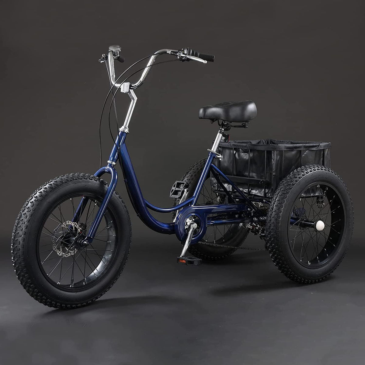 20" Fat Tire 7 Speed Three Wheel Adult Tricycle D80613