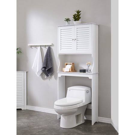 Freestanding Over The Toilet Bathroom Storage Cabinet with Adjustable Shelf D3919