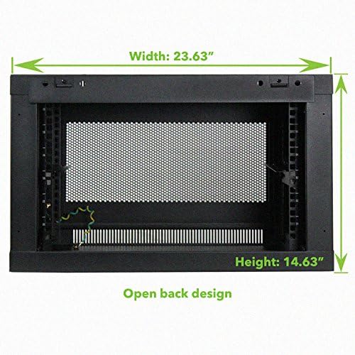 6U Wall Mount Rack Enclosure Server Cabinet 16.5 Inch Deep C70497