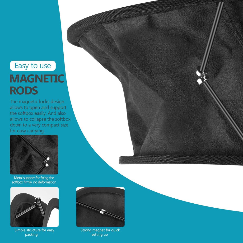 Collapsible Softbox Diffuser with Carry Bag for Photo Studio Portrait Video Shooting H560