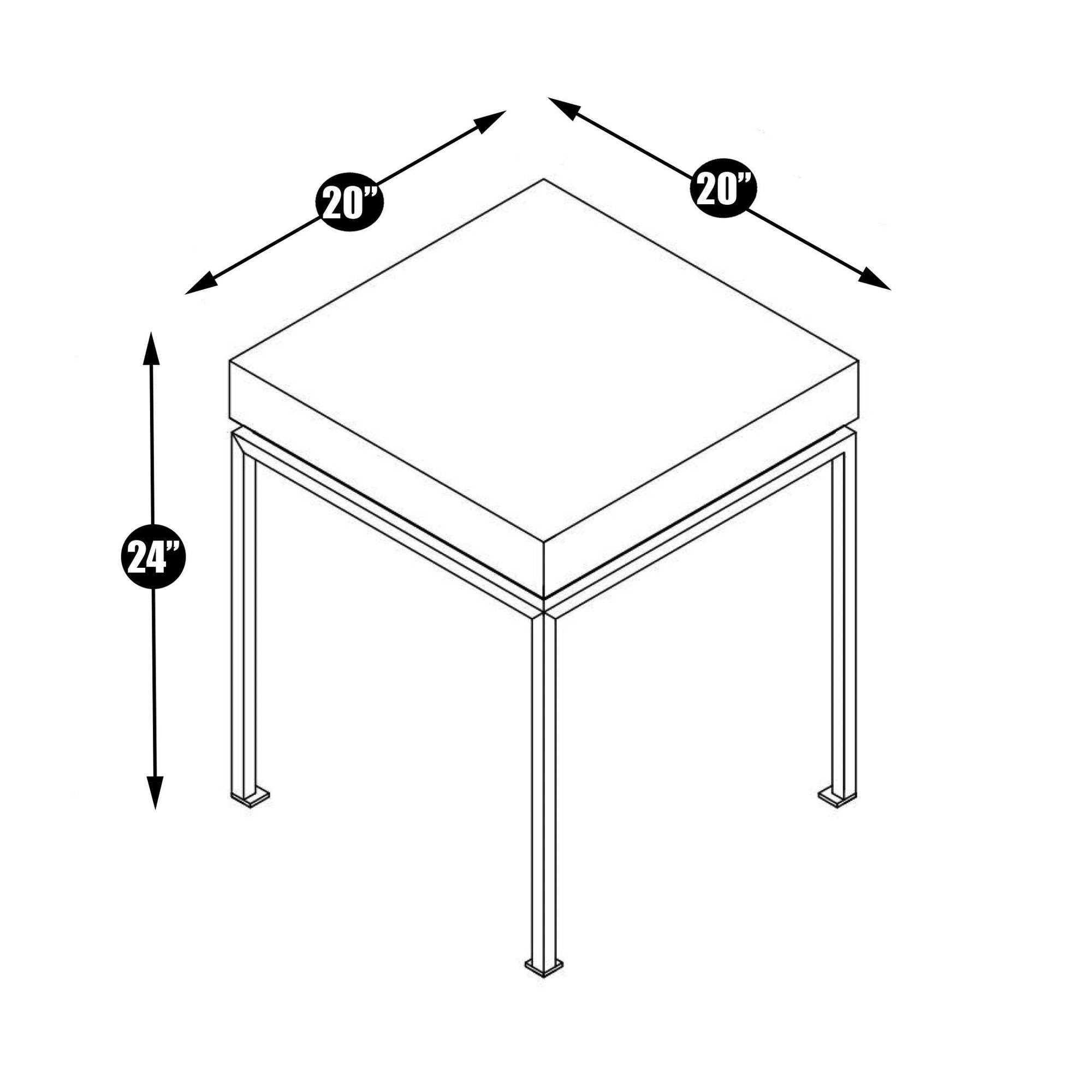 Black Cannes Side Table Q71447
