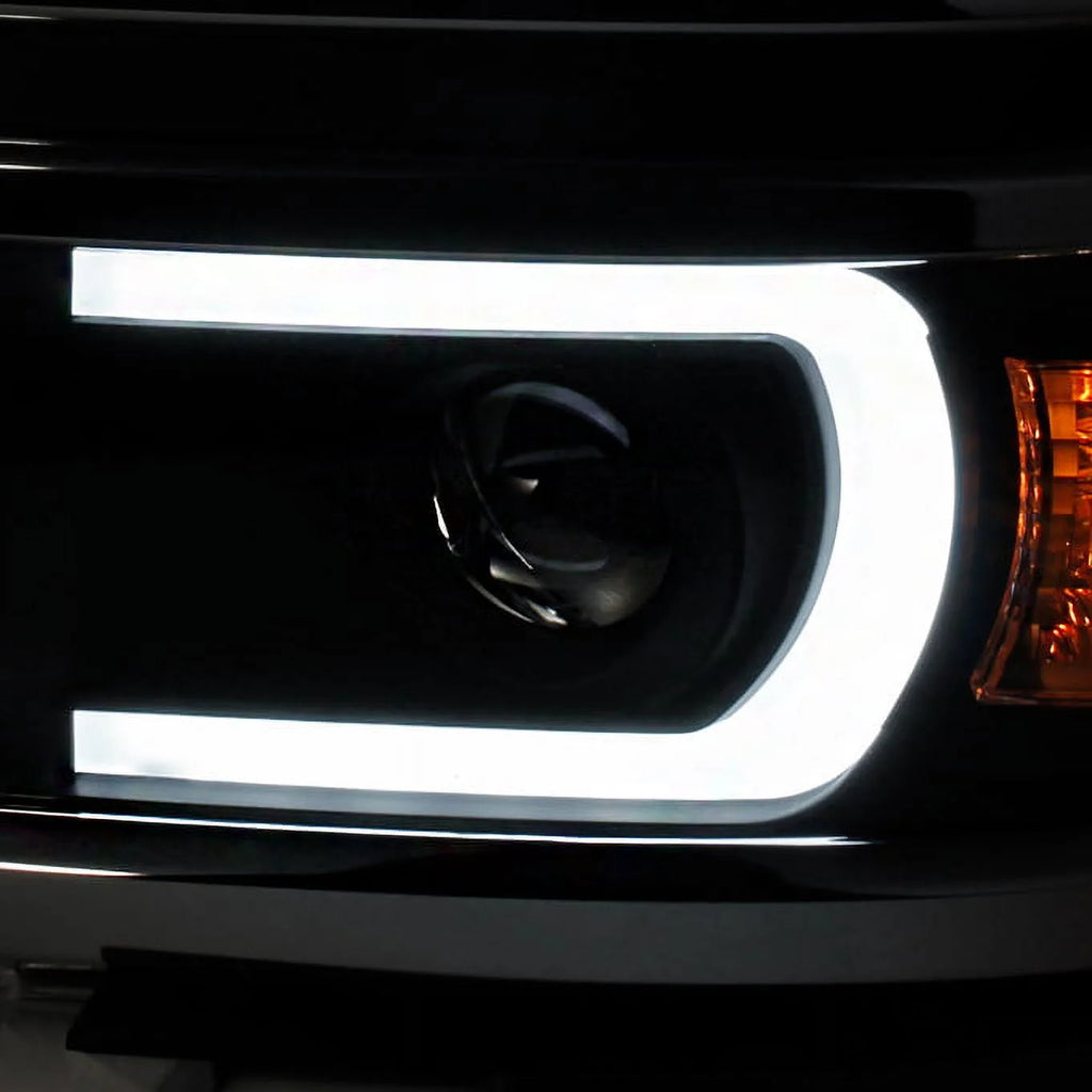 Black LED DRL Projector Headlights G580667