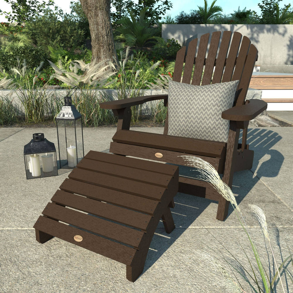 Coastal Teak Folding Recliner Chair with Ottoman G194