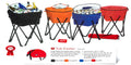Portable Fold-Up Standing Cooler Holds 72 Cans - Orange Q787