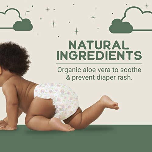 Natural Diapers, Flushable Wipes, Monthly Pack, Size 5, 136 Count X19309