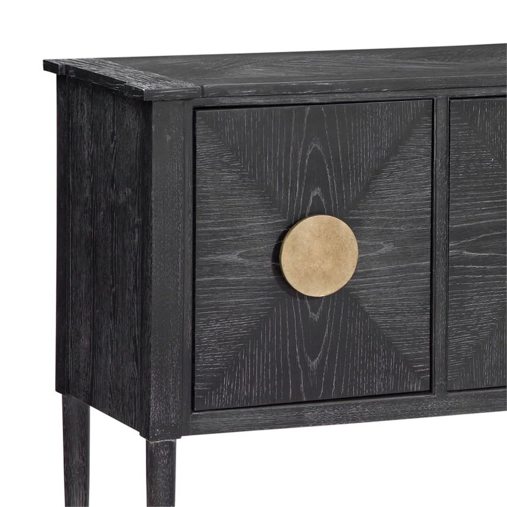 Black Wood Console Table F1205