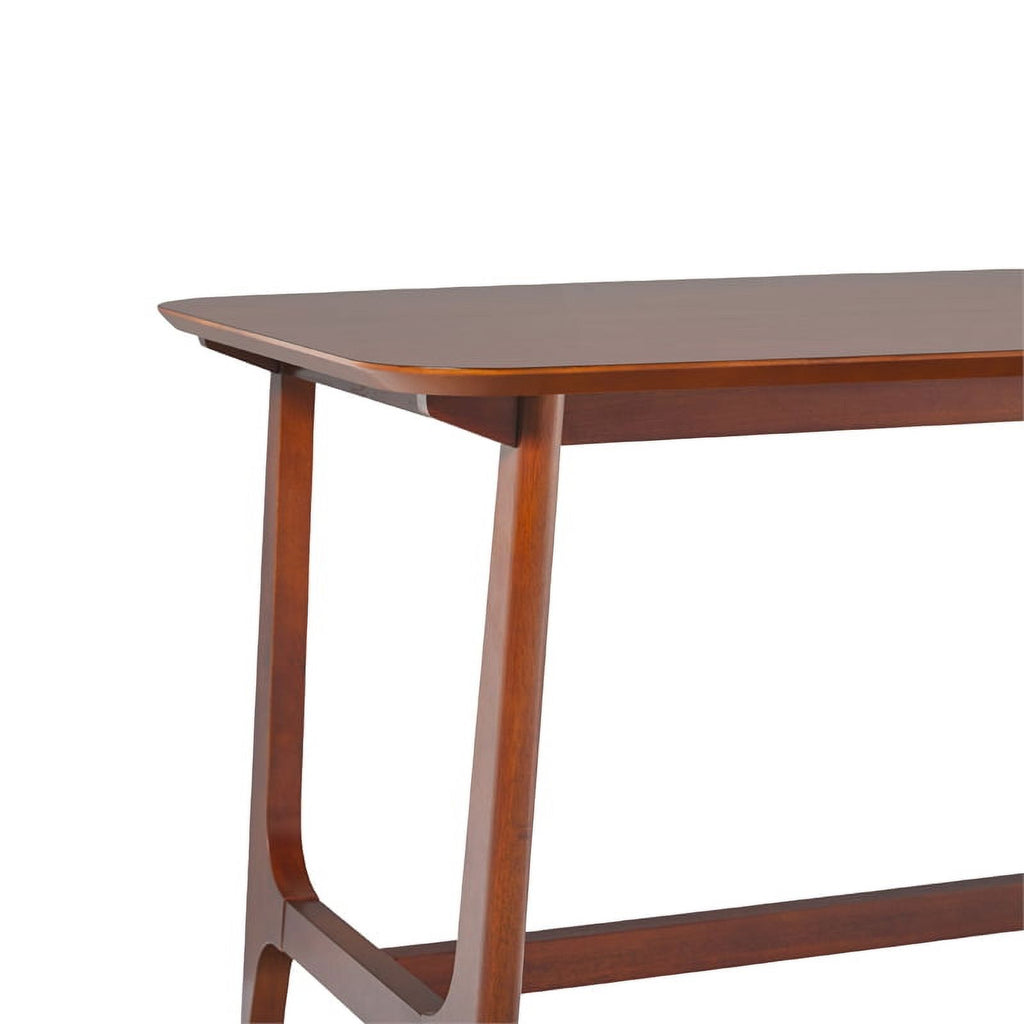 Mid-Century Wood Dining Table with Trestle Base in Walnut W473792