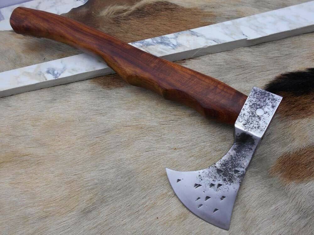 Carbon Steel Voyager Axe with Rose Wood Scale Q20547