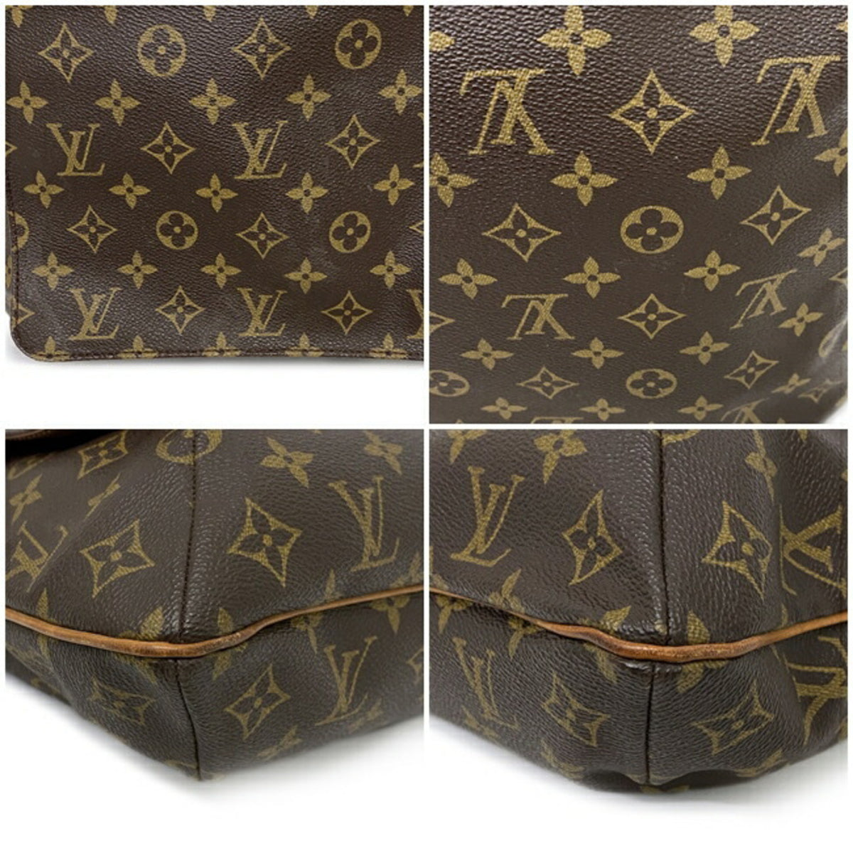 Brown Monogram Shoulder Bag A582