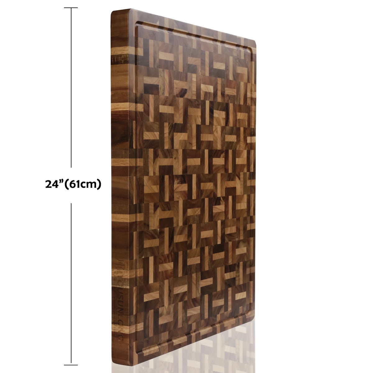 24x18x1.5 inch Acacia Wood and Oak Cutting Board L53920