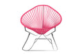 Pink Chrome Acapulco Rocker Chair S7141
