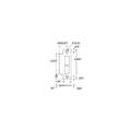 Left Handed Extended Lip for 178 Backset Latch & Deadbolt - Satin Brass & Brown A751