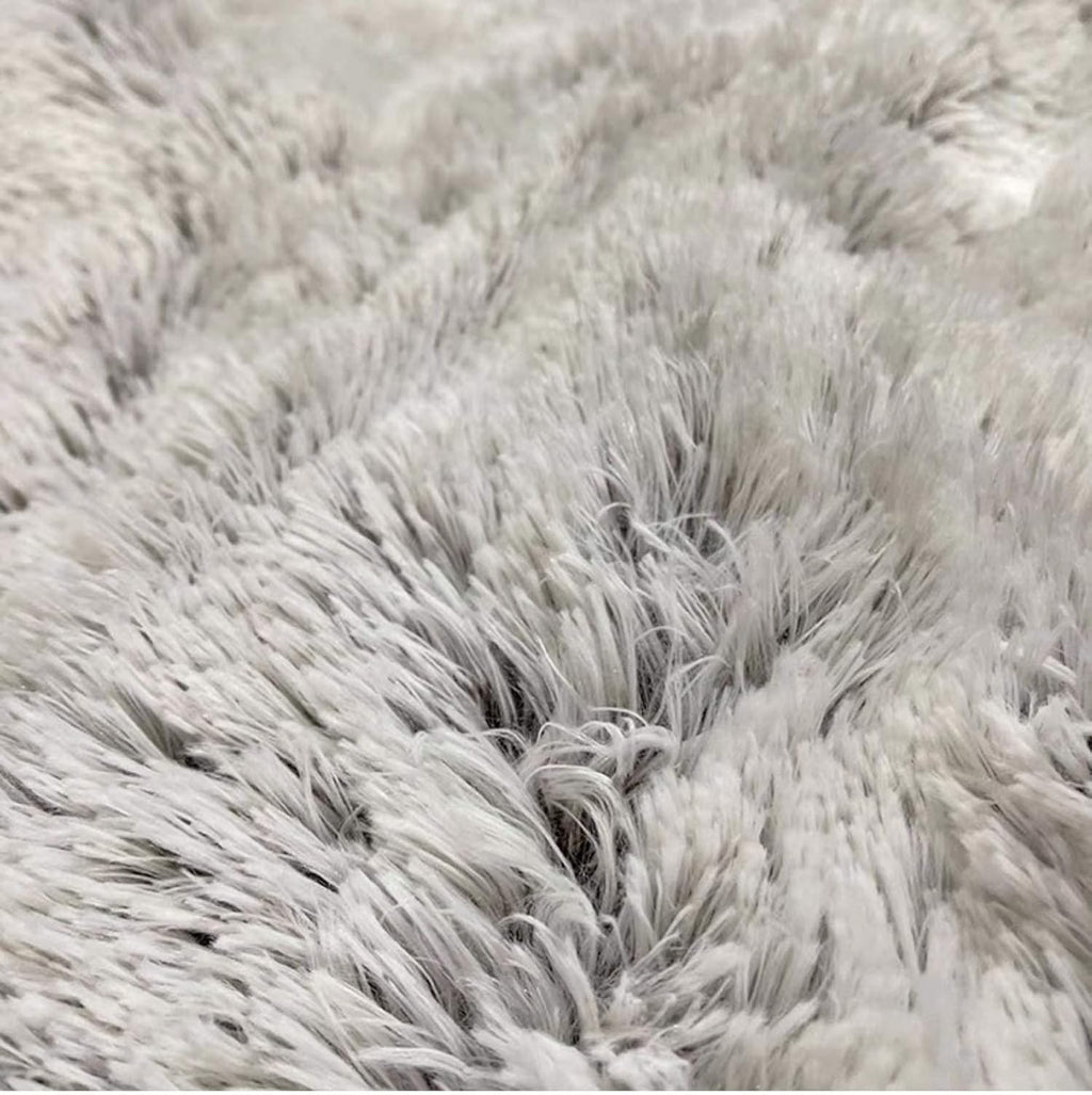Large Pack of 2 Waterproof Soft Fluffy Dog Bed Mat with Removable Washable Cover B472042