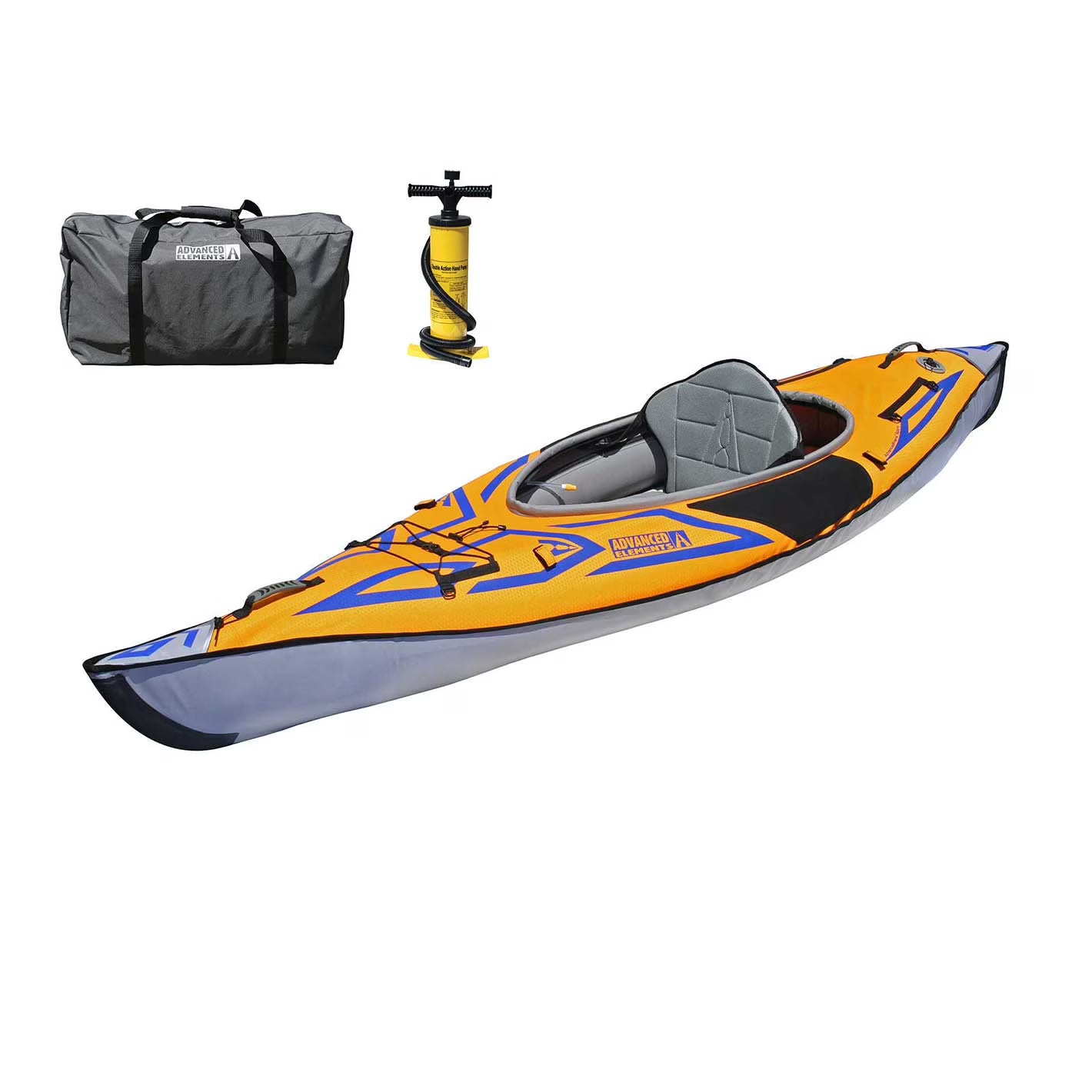 Inflatable Kayak with Pump - 10 ft - Orange H423
