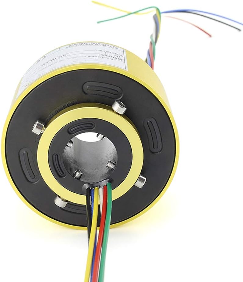 6 Wire Through Bore Electrical Slip Ring Rotary Contact W22709